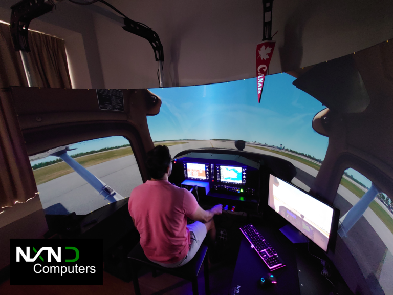 duo 4k curve flight sim